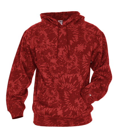 ATHLETIC FLEECE TIE-DYE HOOD