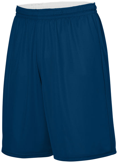 Reversible Wicking Shorts - NAVY/WHITE
