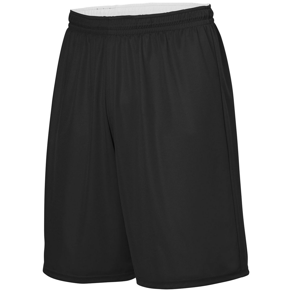 Youth Reversible Wicking Shorts - BLACK/WHITE