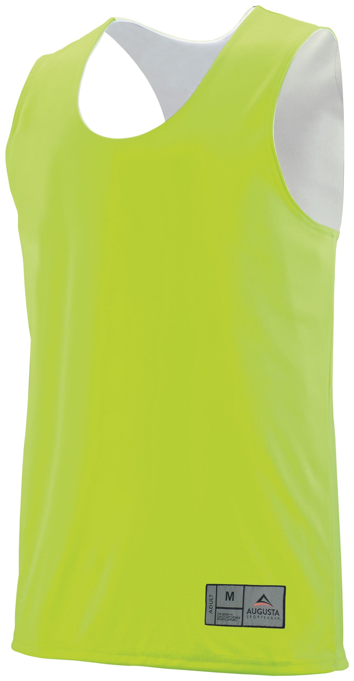 Reversible Wicking Jersey - LIME/WHITE