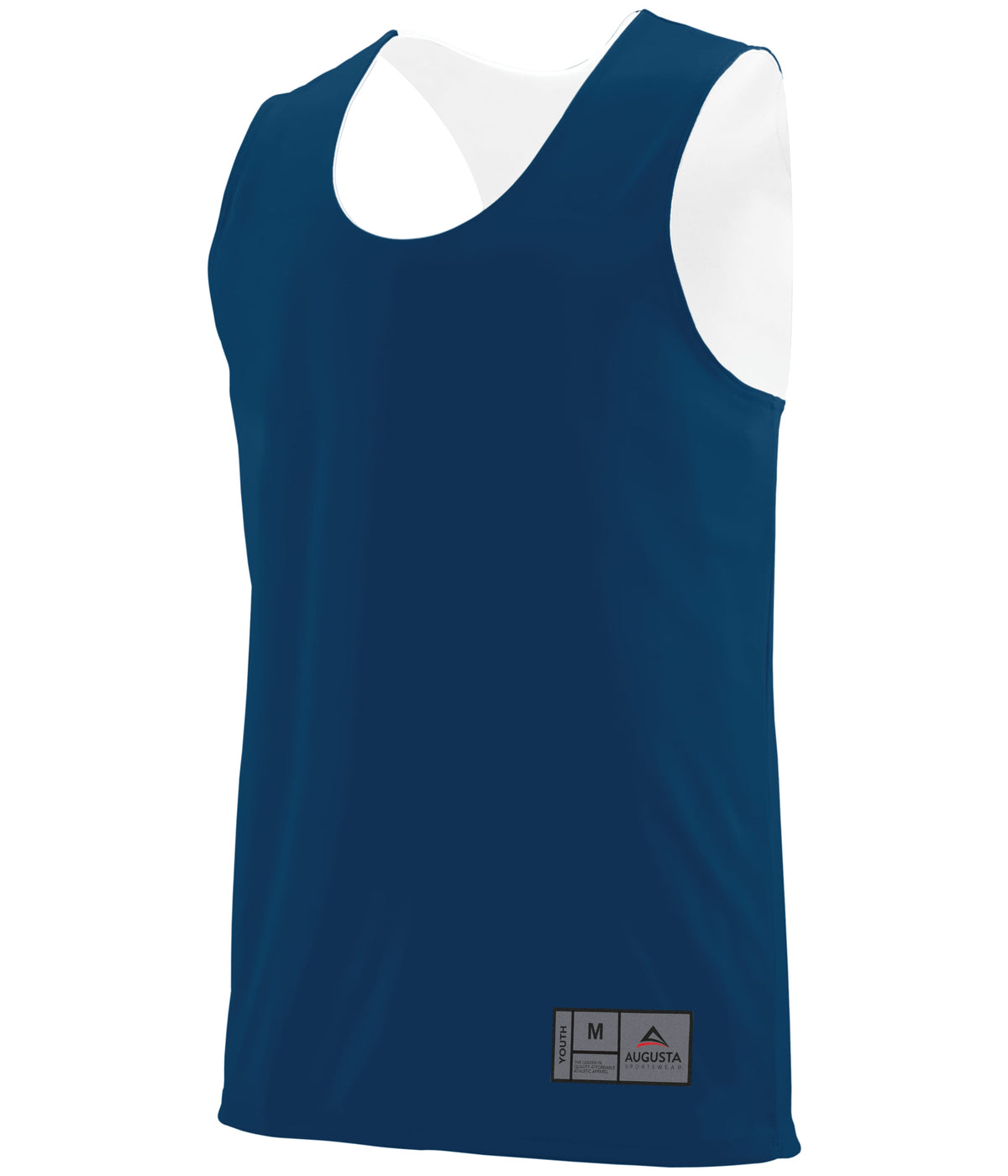 Youth Reversible Wicking Jersey - NAVY/WHITE