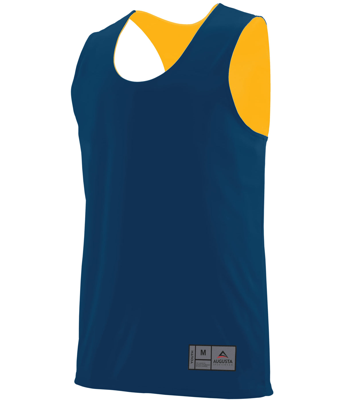 Youth Reversible Wicking Jersey - NAVY/GOLD