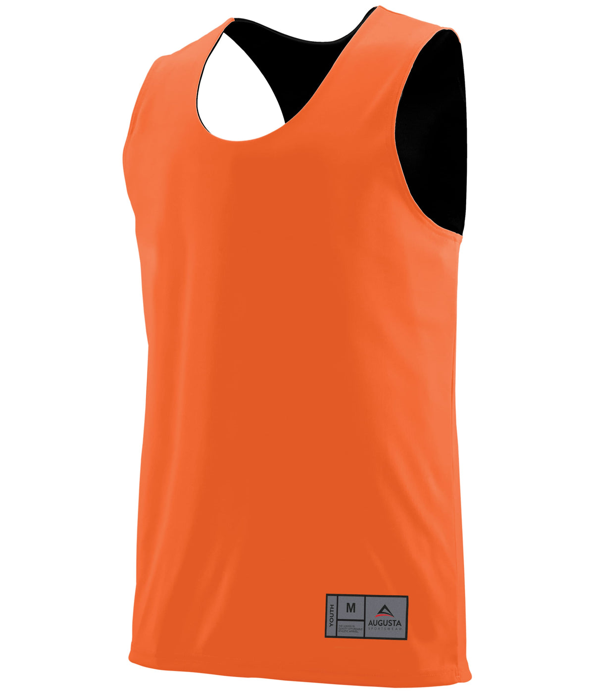 Youth Reversible Wicking Jersey - ORANGE/BLACK