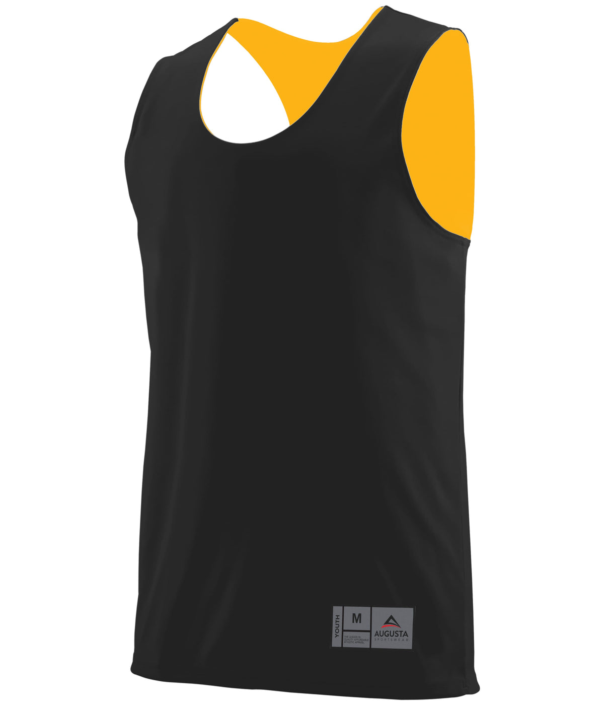 Youth Reversible Wicking Jersey - BLACK/GOLD