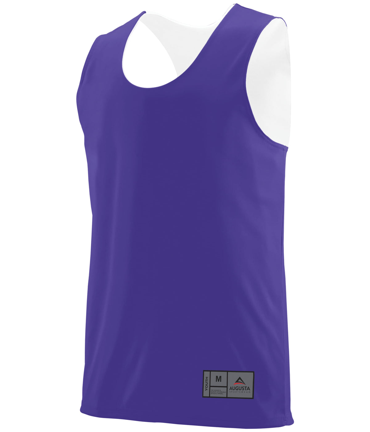 Youth Reversible Wicking Jersey - PURPLE/WHITE