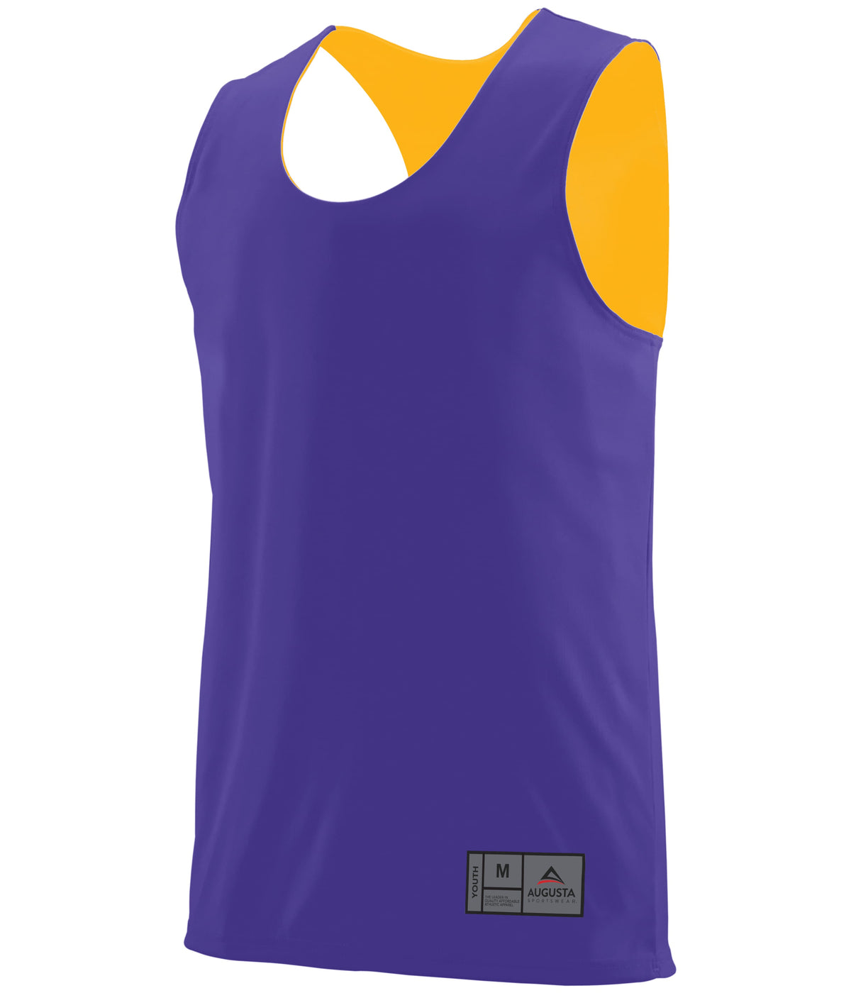 Youth Reversible Wicking Jersey - PURPLE/GOLD