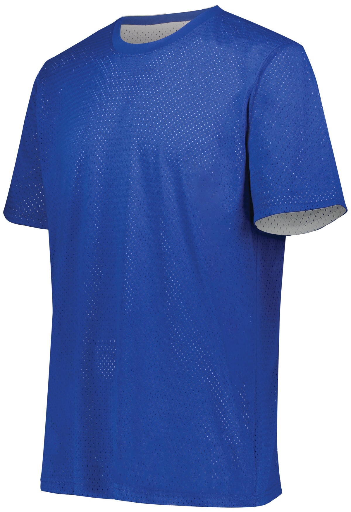 Short Sleeve Mesh Reversible Jersey - ROYAL/WHITE