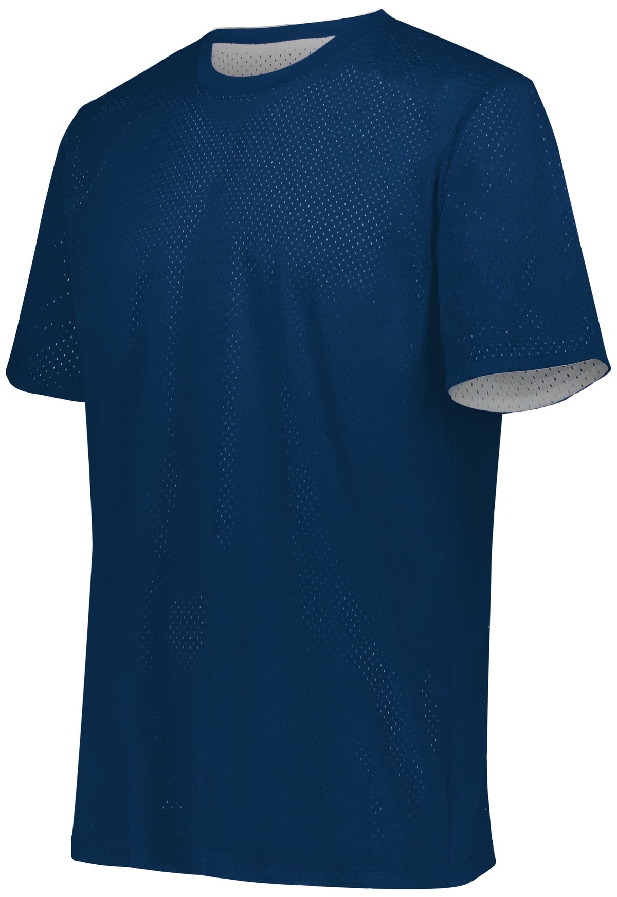 Short Sleeve Mesh Reversible Jersey - NAVY/WHITE