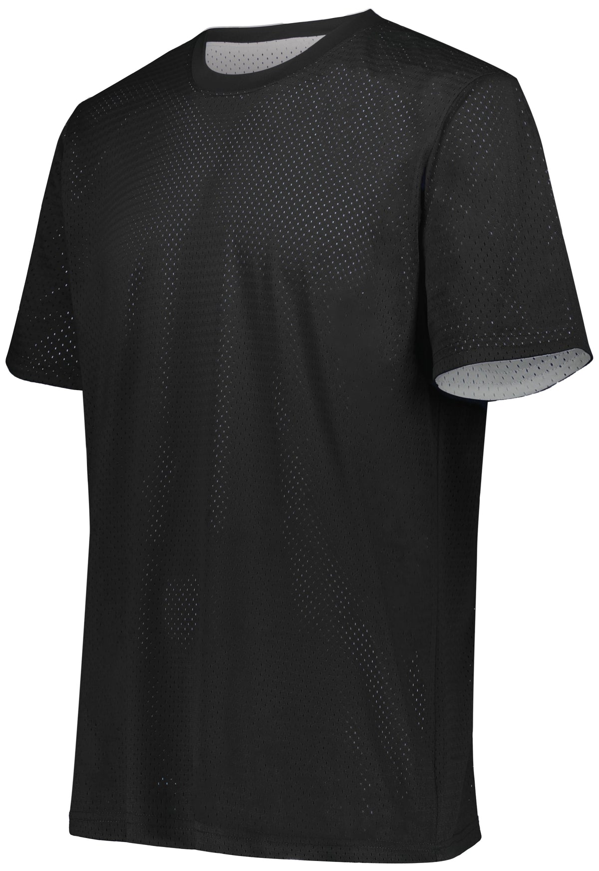 Short Sleeve Mesh Reversible Jersey - BLACK/WHITE