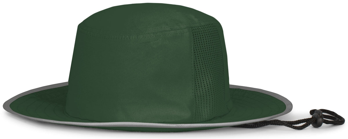 Perforated Legend Boonie - Dark Green/Silver