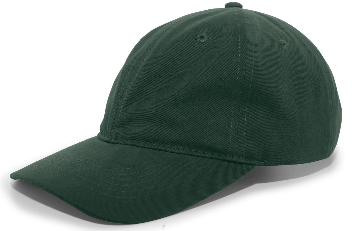 Brushed Cotton Twill Buckle Strap Adjustable Cap - Hunter
