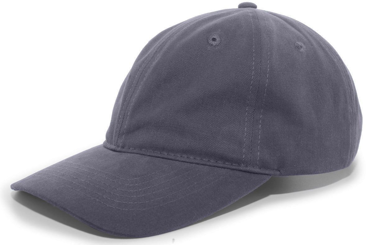 Brushed Cotton Twill Buckle Strap Adjustable Cap - Graphite