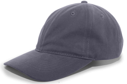Brushed Cotton Twill Buckle Strap Adjustable Cap - Graphite