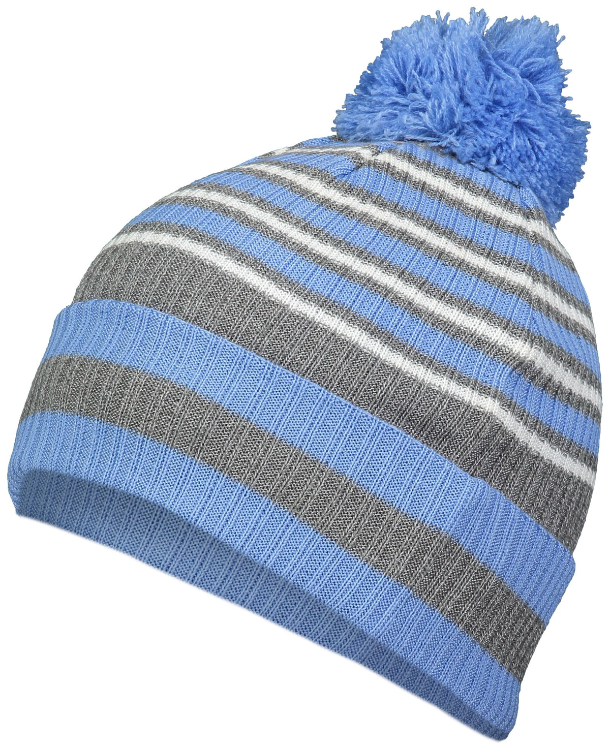 Spirit Pom Beanie - Cb/Hg/Wh