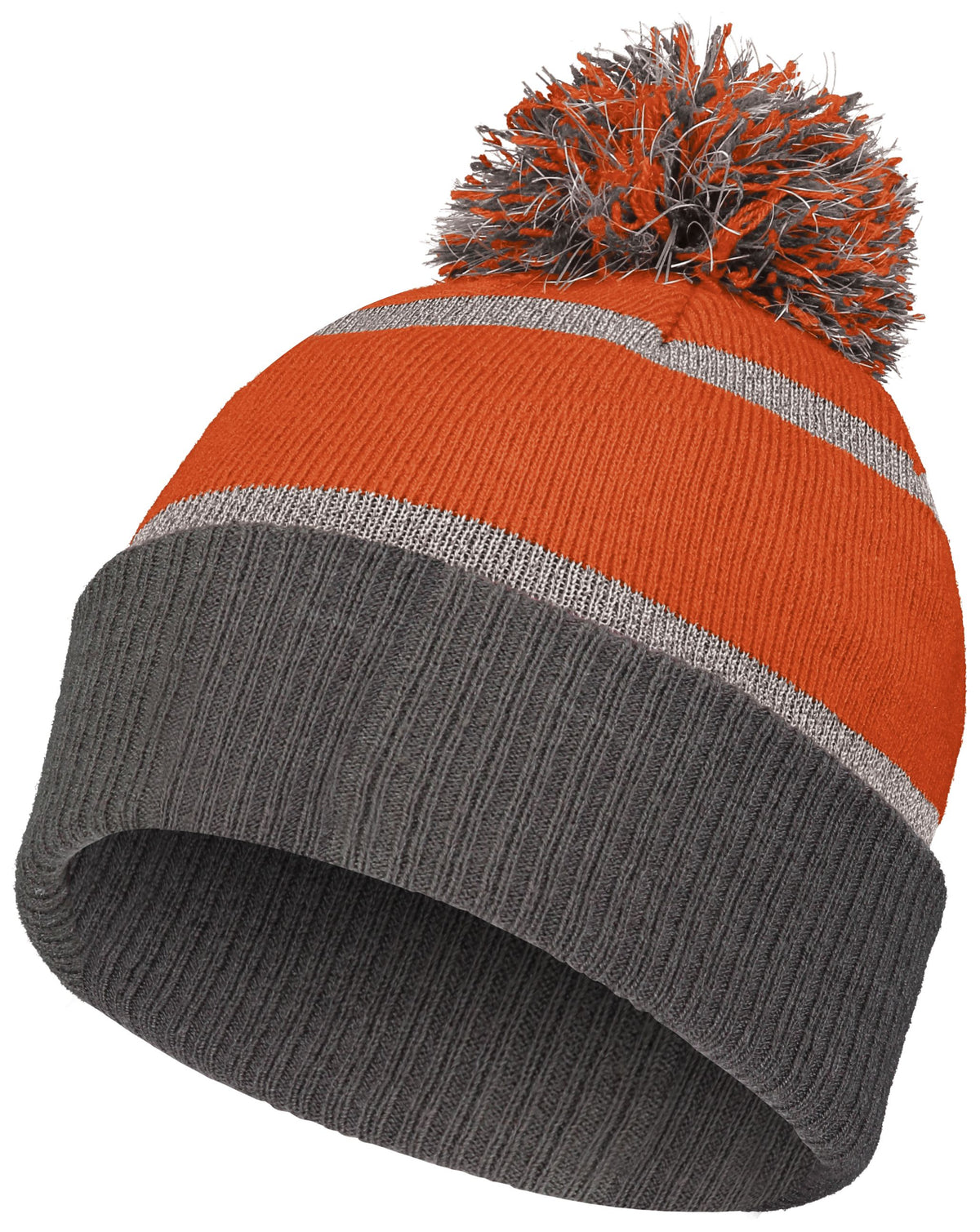 Reflective Beanie - Orange/Carbon