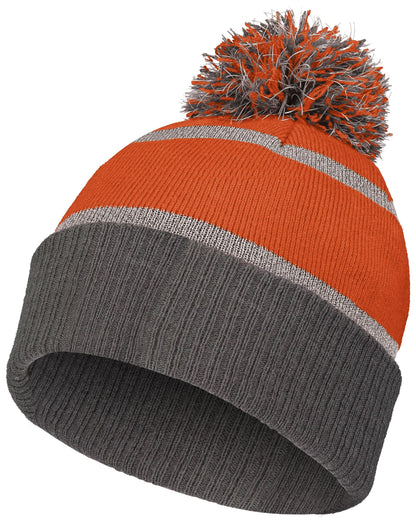 Reflective Beanie - Orange/Carbon