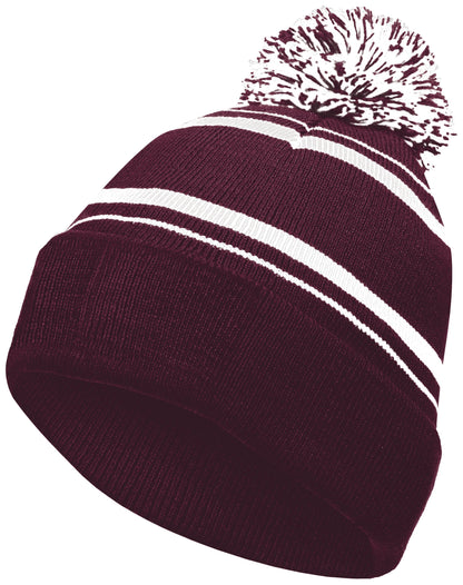 Homecoming Beanie - Maroon/White