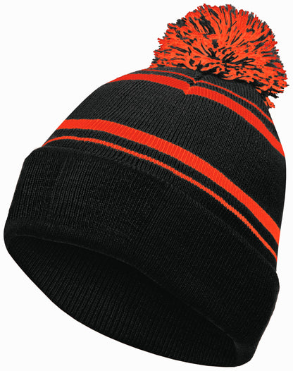 Homecoming Beanie - Black/Orange