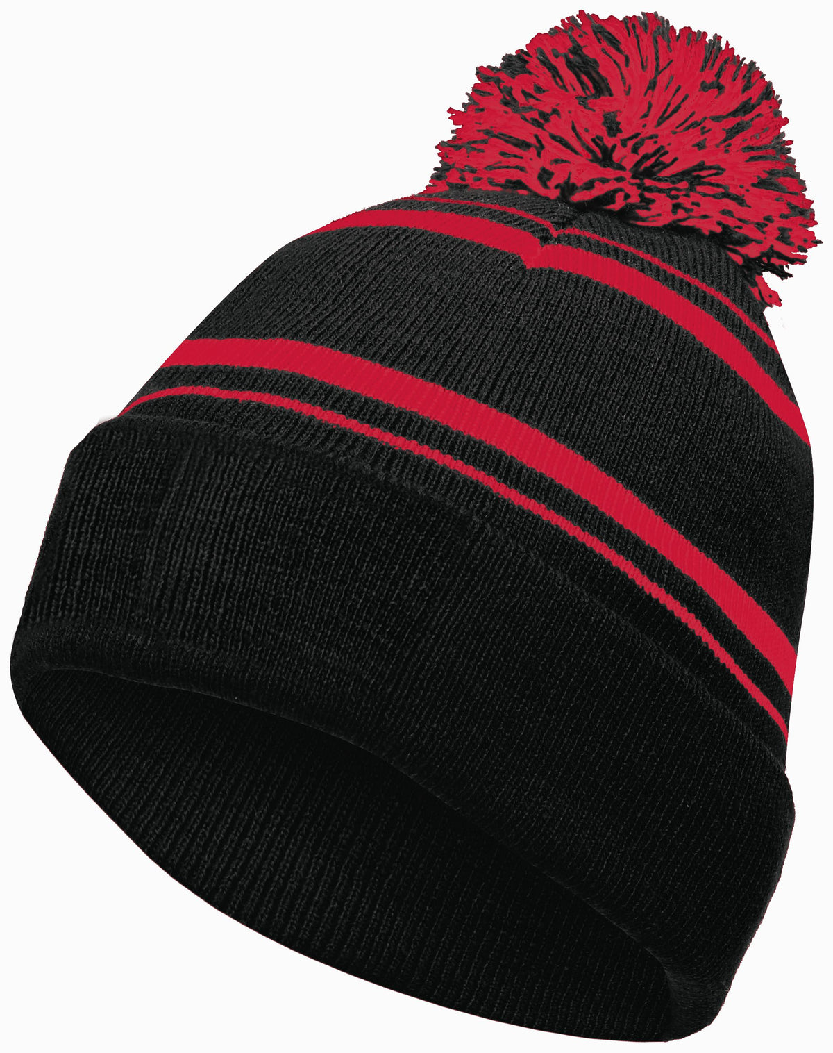 Homecoming Beanie - Black/Scarlet