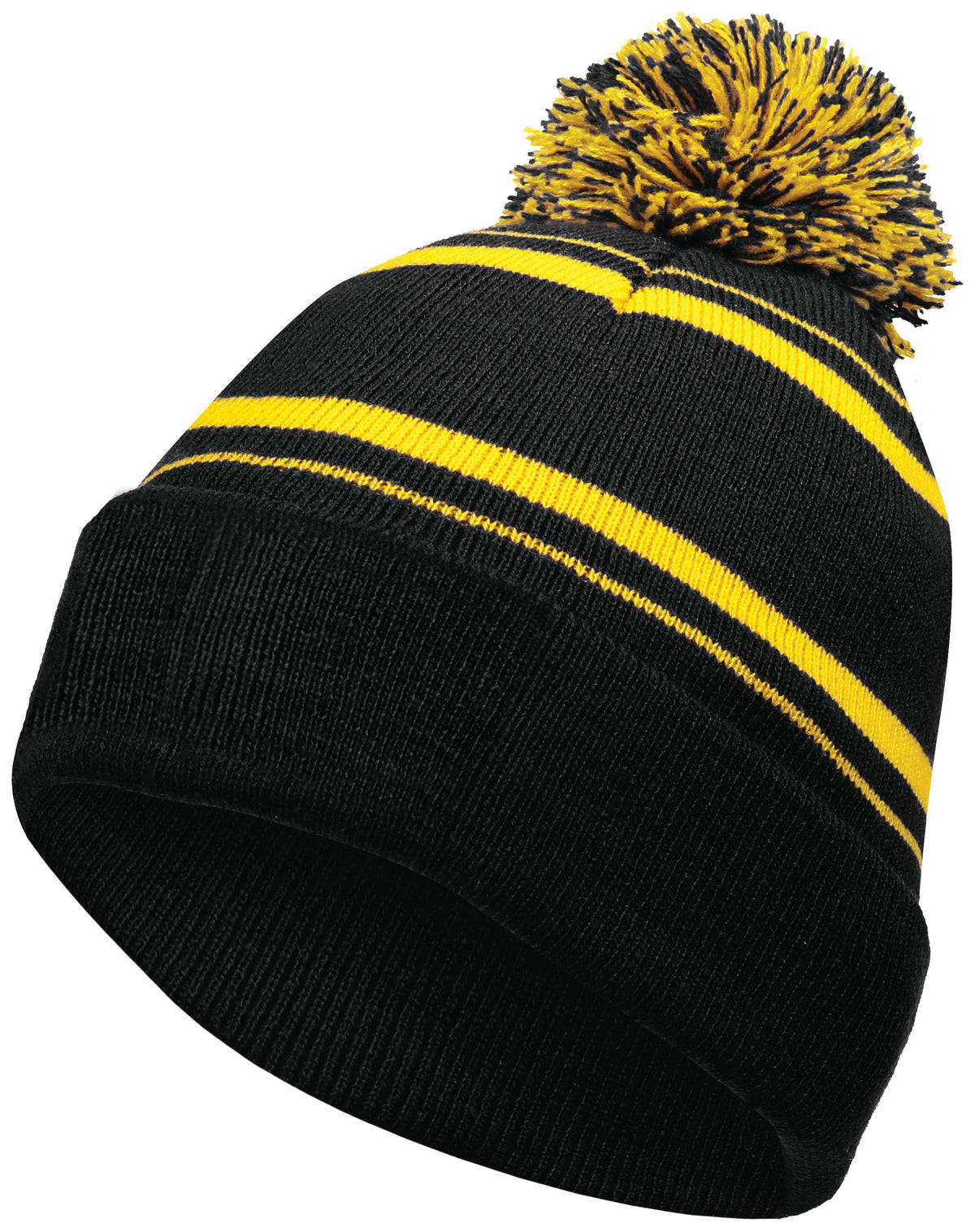 Homecoming Beanie - Black/Light Gold