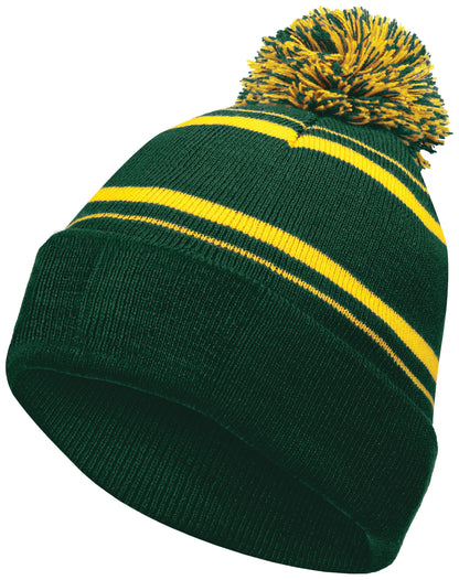 Homecoming Beanie - Forest/Light Gold