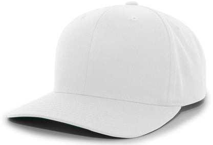 Cotton-Poly Hook-And-Loop Adjustable Cap - White