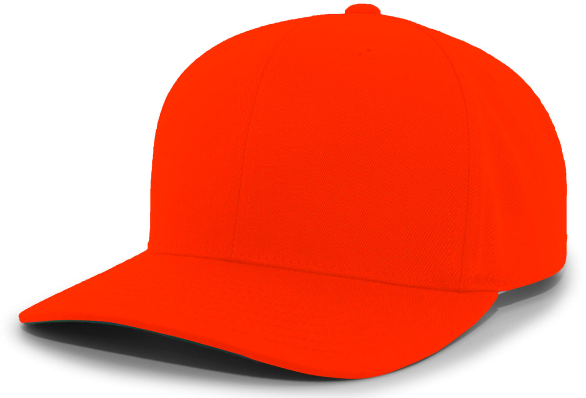 Cotton-Poly Hook-And-Loop Adjustable Cap - Orange