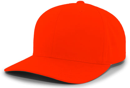 Cotton-Poly Hook-And-Loop Adjustable Cap - Orange