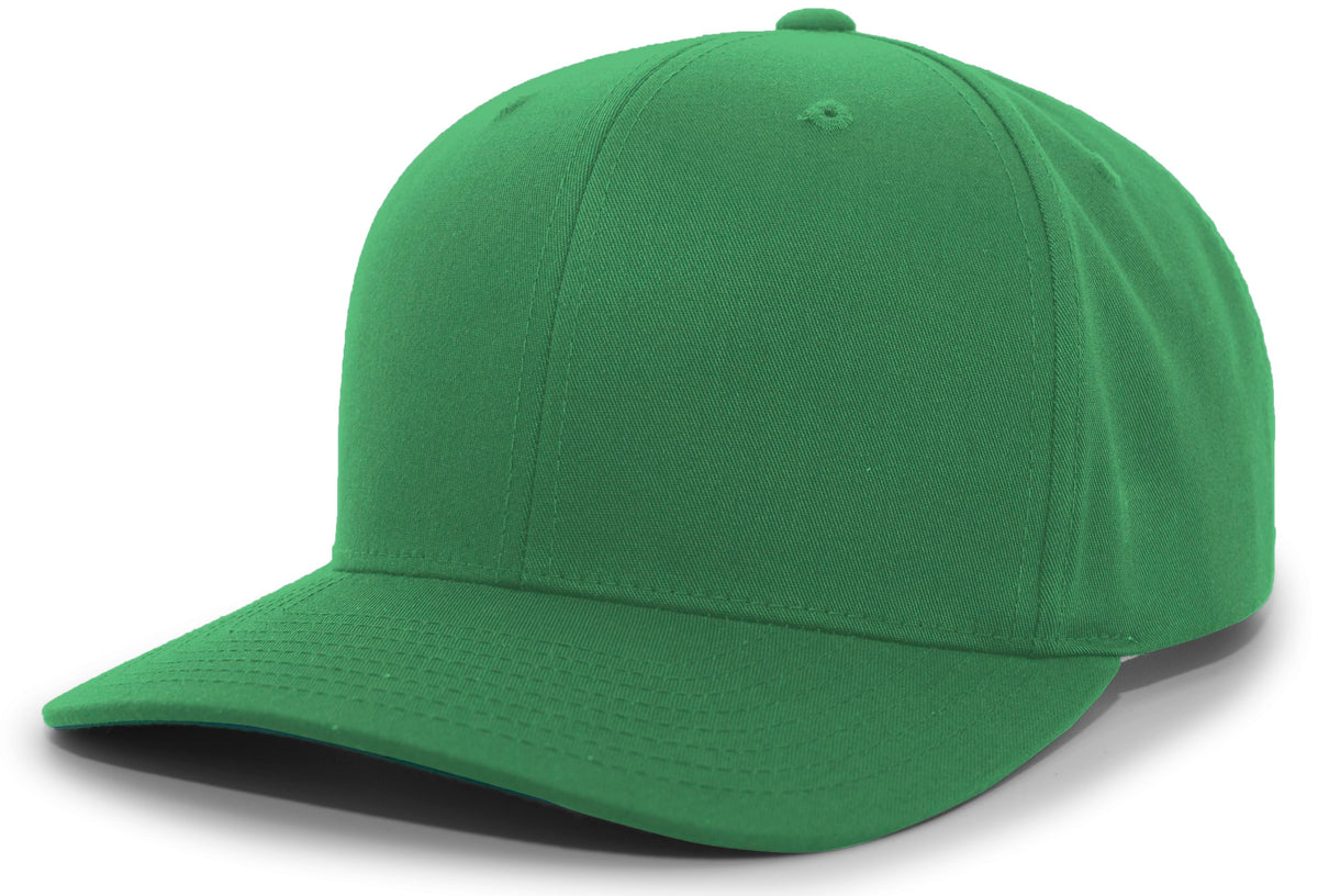 Cotton-Poly Hook-And-Loop Adjustable Cap - Kelly