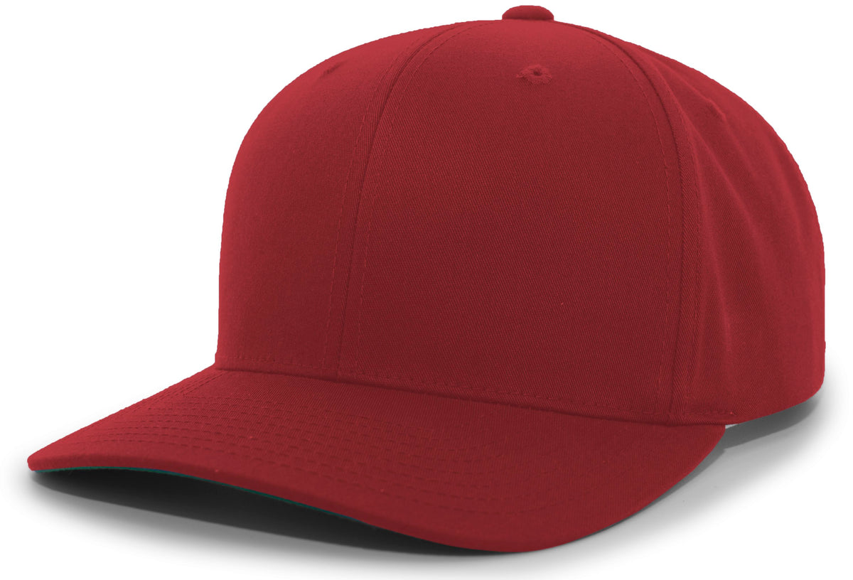 Cotton-Poly Hook-And-Loop Adjustable Cap - Maroon