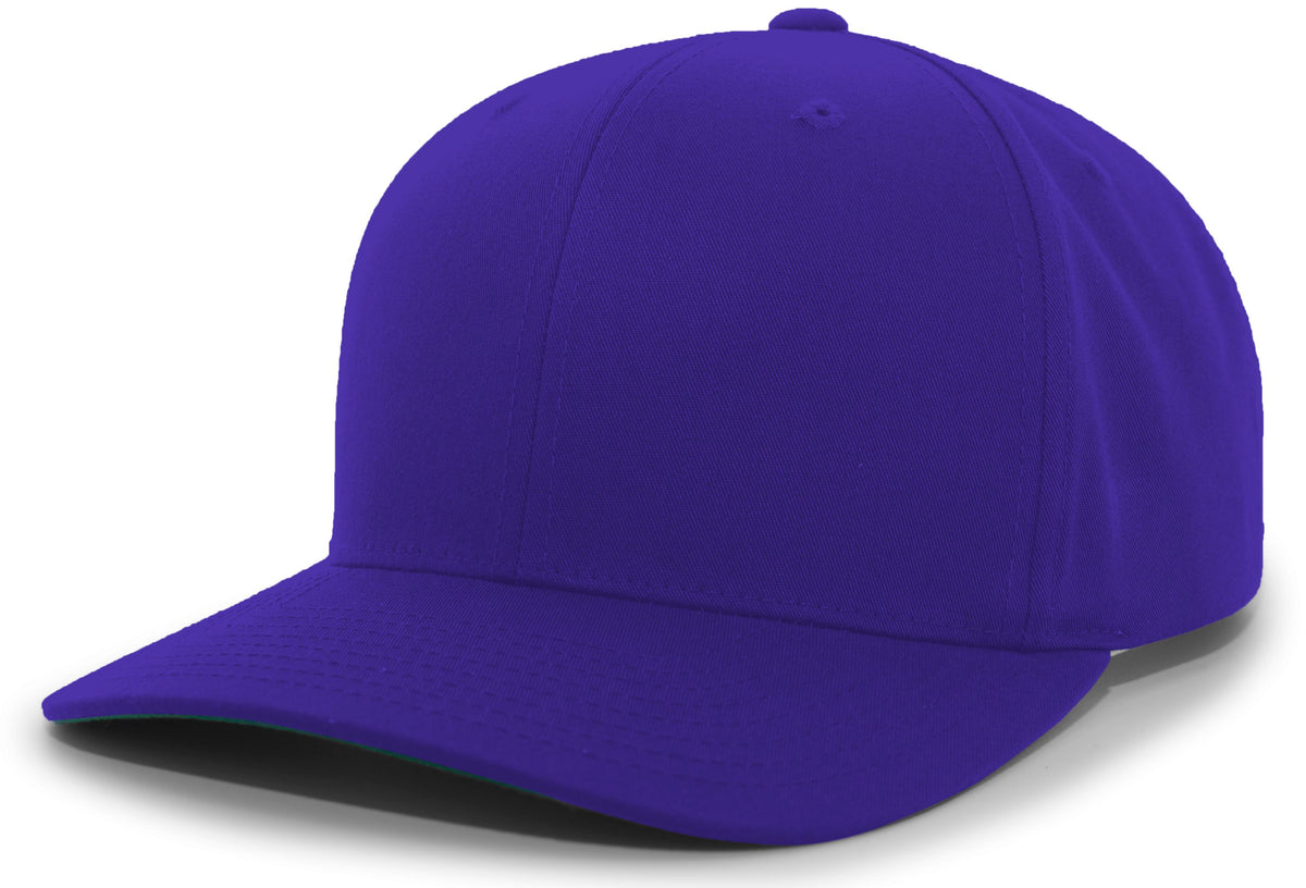 Cotton-Poly Hook-And-Loop Adjustable Cap - Purple