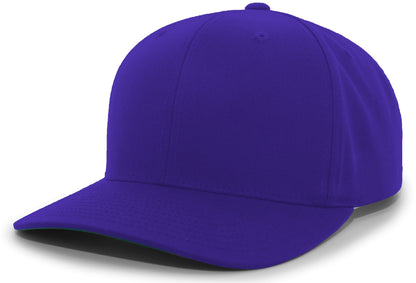 Cotton-Poly Hook-And-Loop Adjustable Cap - Purple