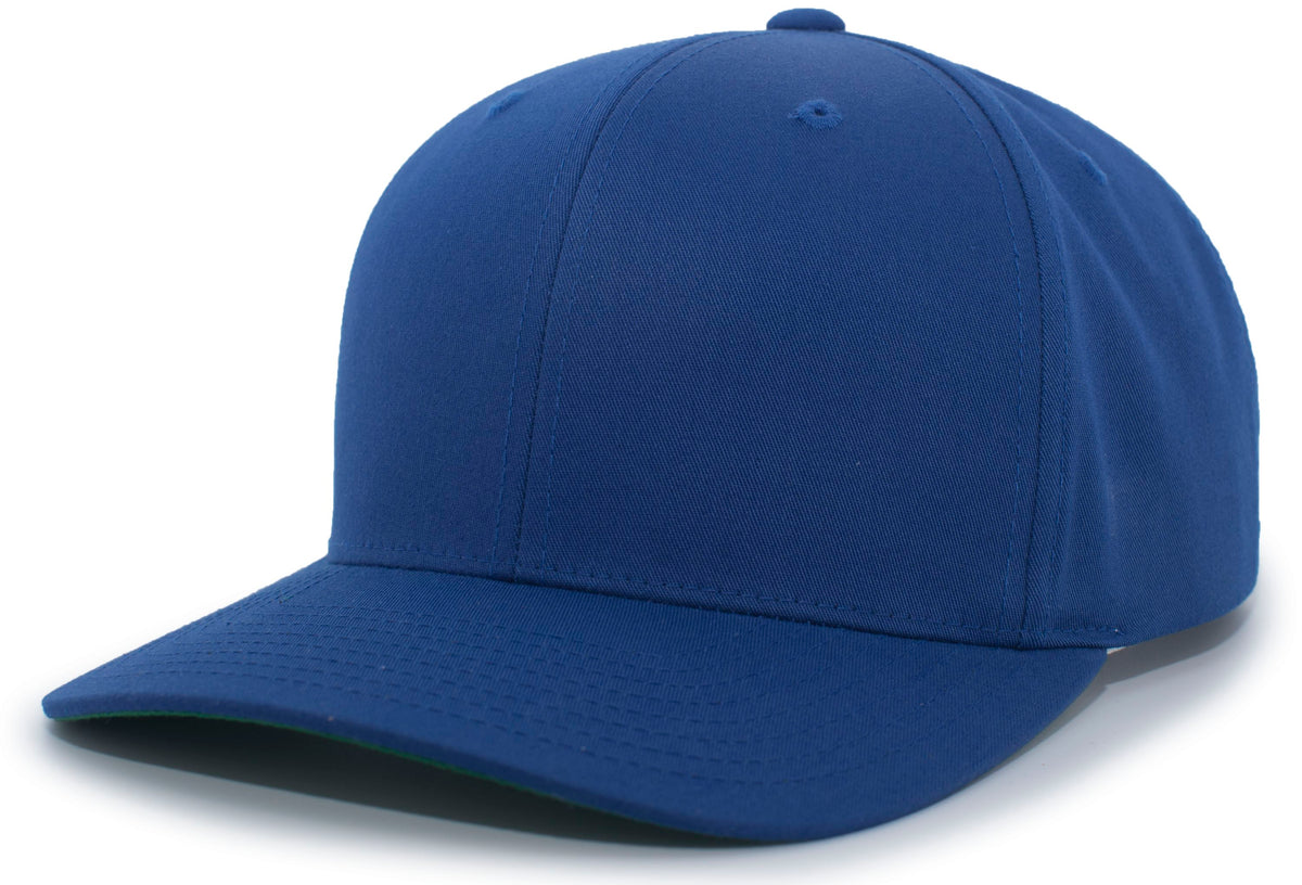 Cotton-Poly Hook-And-Loop Adjustable Cap - Royal