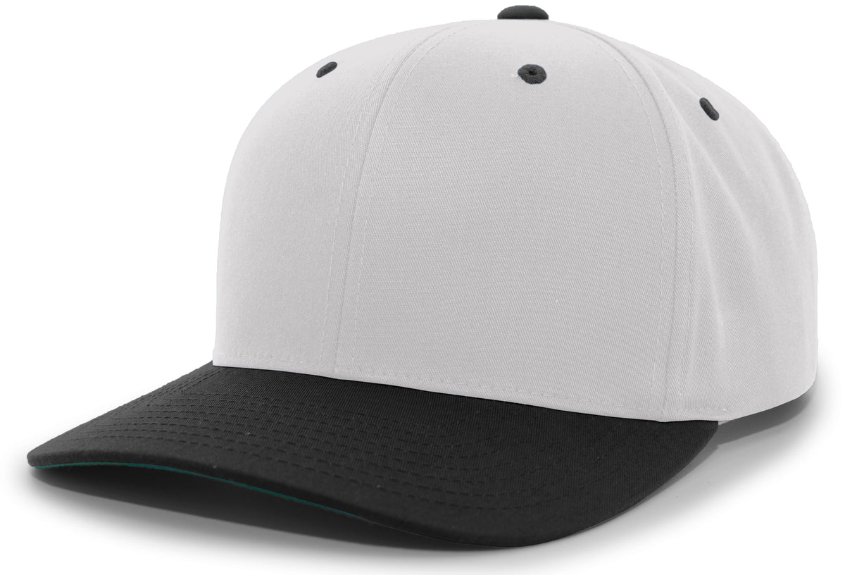 Cotton-Poly Hook-And-Loop Adjustable Cap - Silver/Black