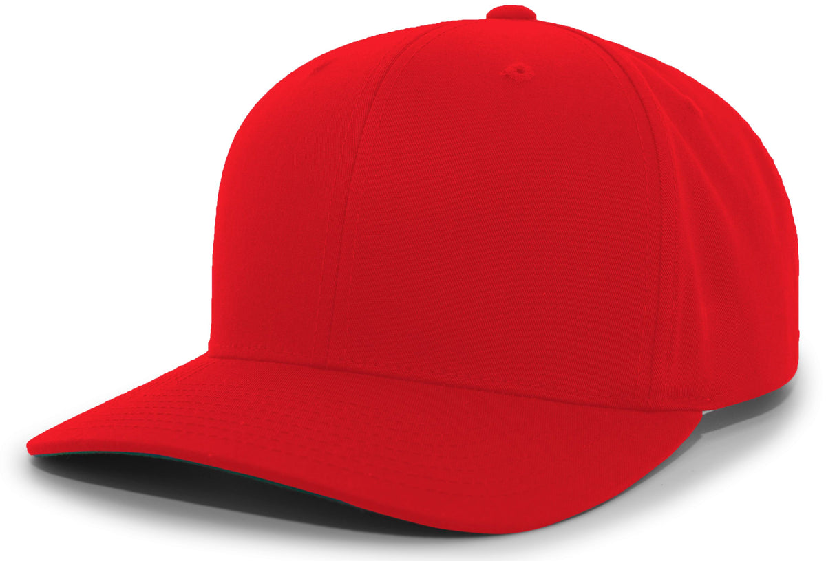 Cotton-Poly Hook-And-Loop Adjustable Cap - Cardinal