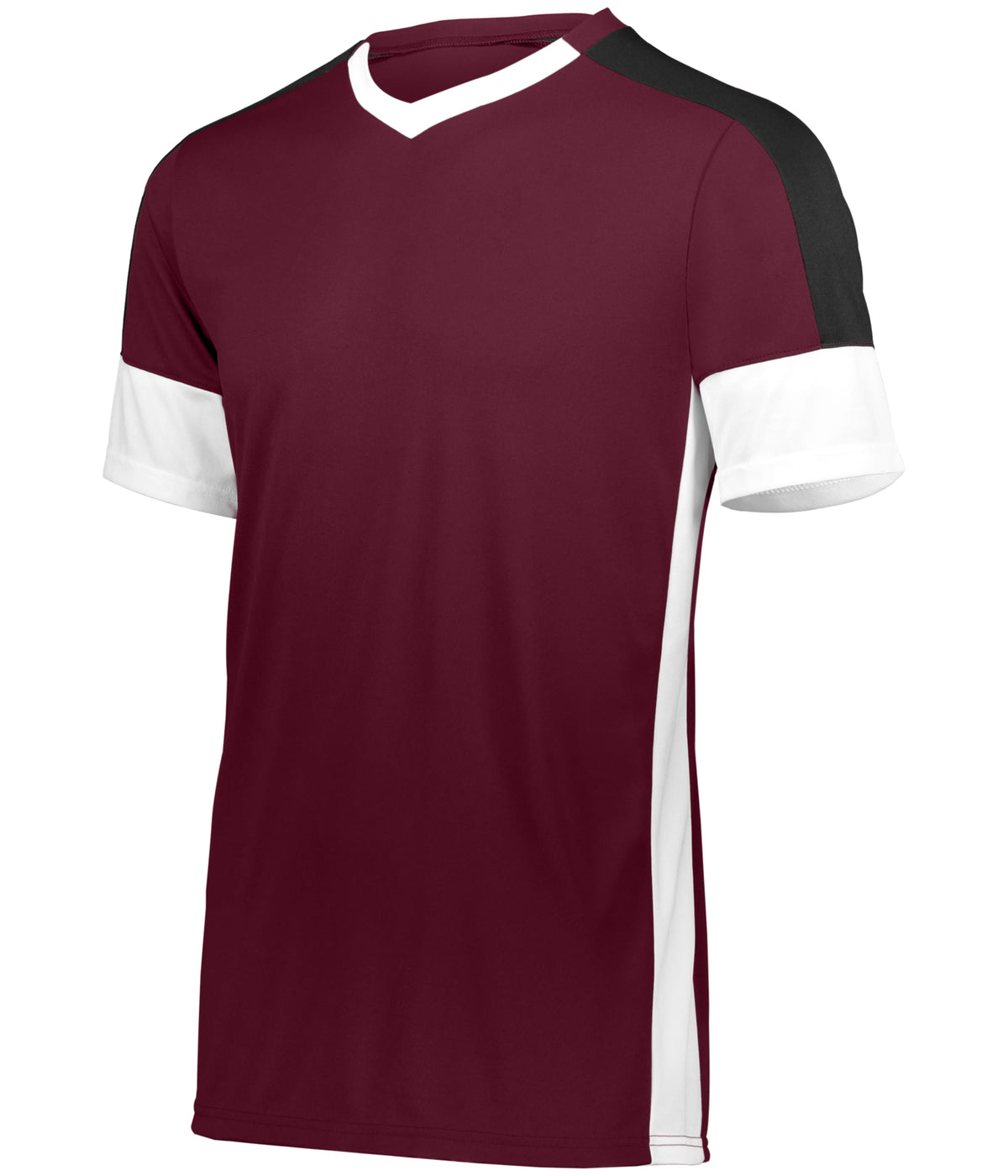 Youth Wembley Soccer Jersey - MAROON/WHITE/BLACK