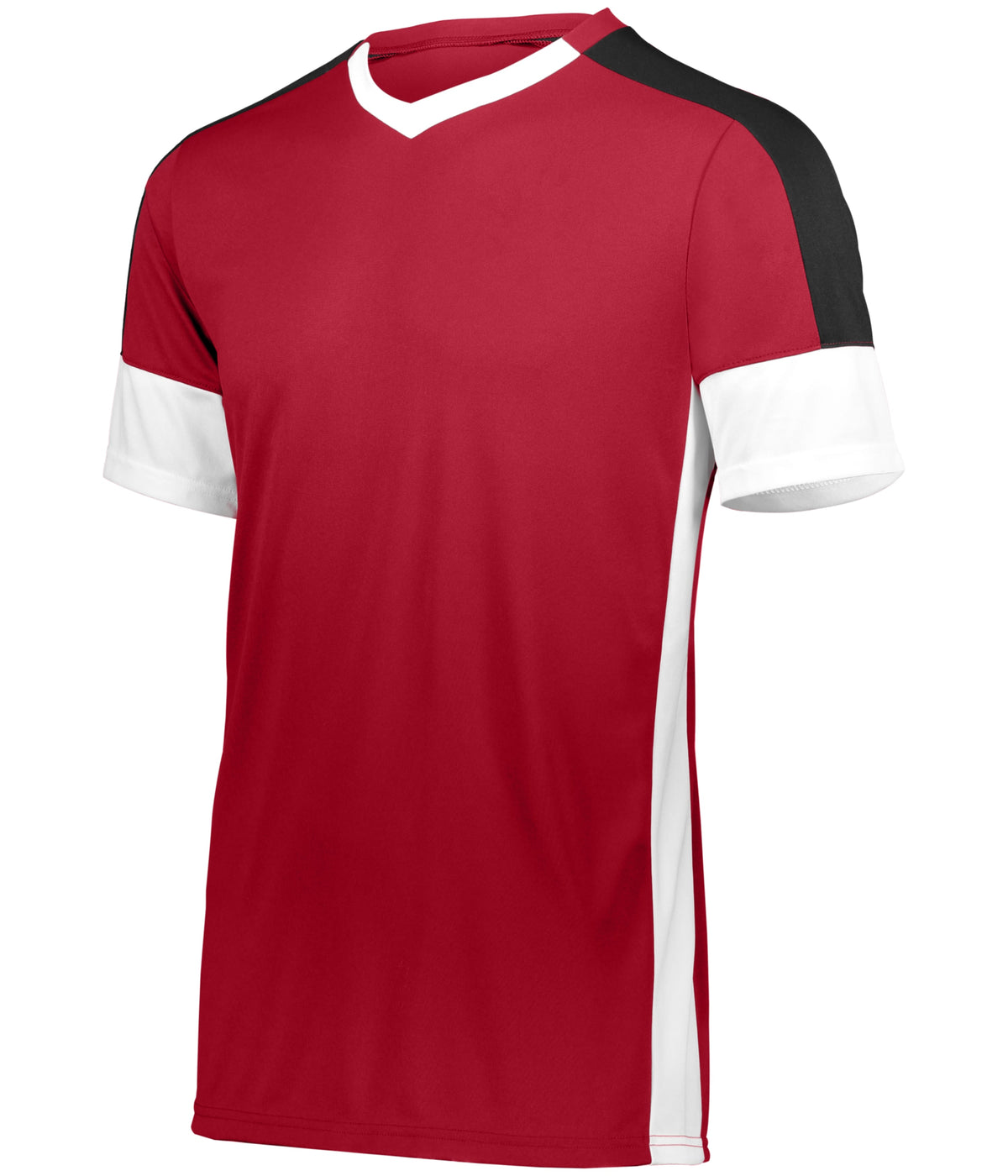 Wembley Soccer Jersey - SCARLET/WHITE/BLACK