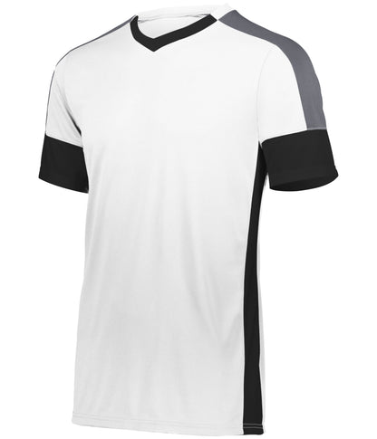 Youth Wembley Soccer Jersey - WHITE/BLACK/GRAPHITE
