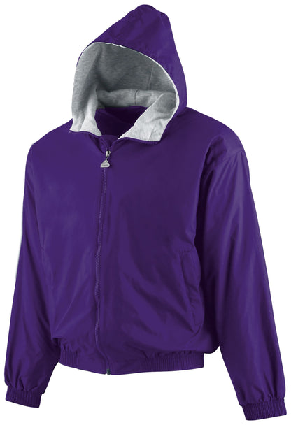 Youth Hooded Taffeta Jacket/Fleece Lined