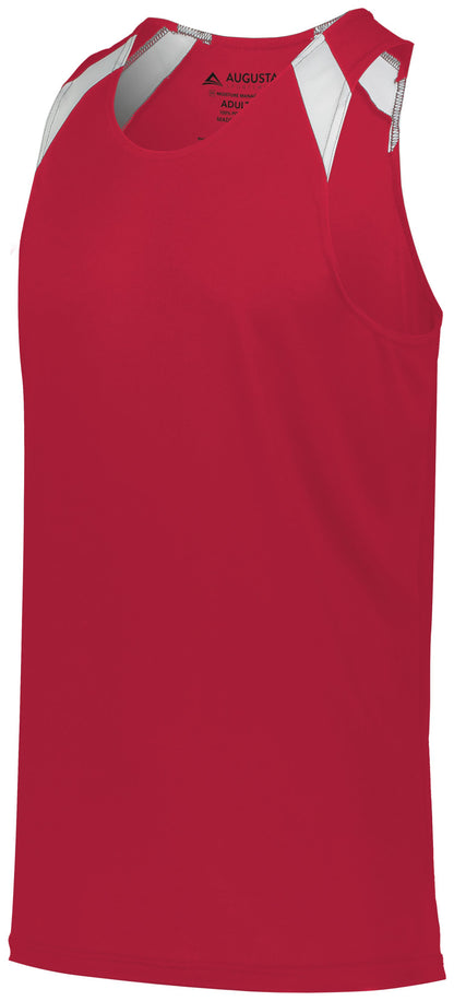 Youth Overspeed Track Jersey - SCARLET/WHITE