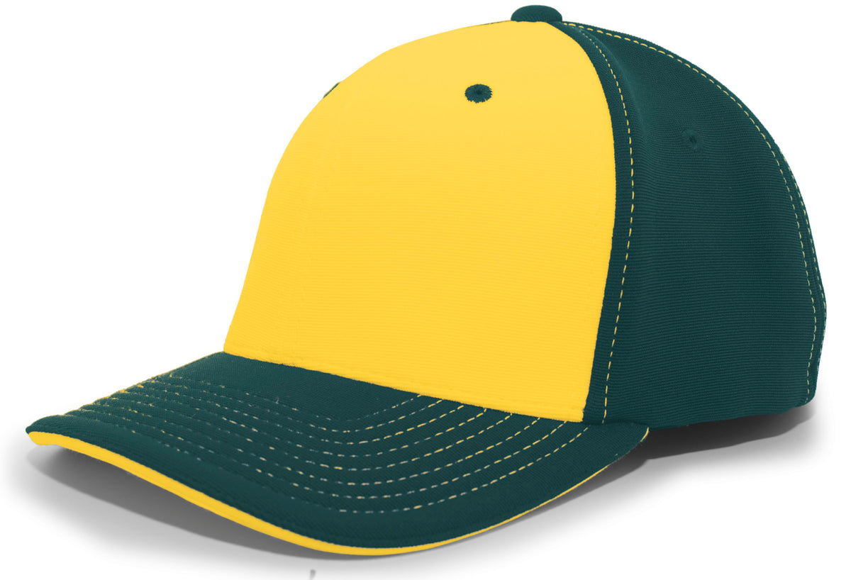 M2 Performance PacFlex Contrast Cap - Gold/Dark Green/Dark Green