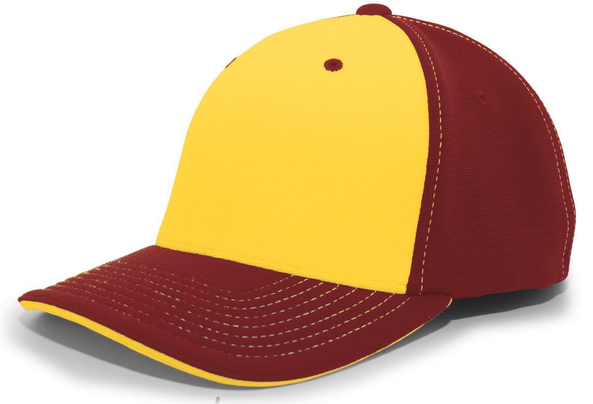 M2 Performance PacFlex Contrast Cap - Gold/Maroon/Maroon