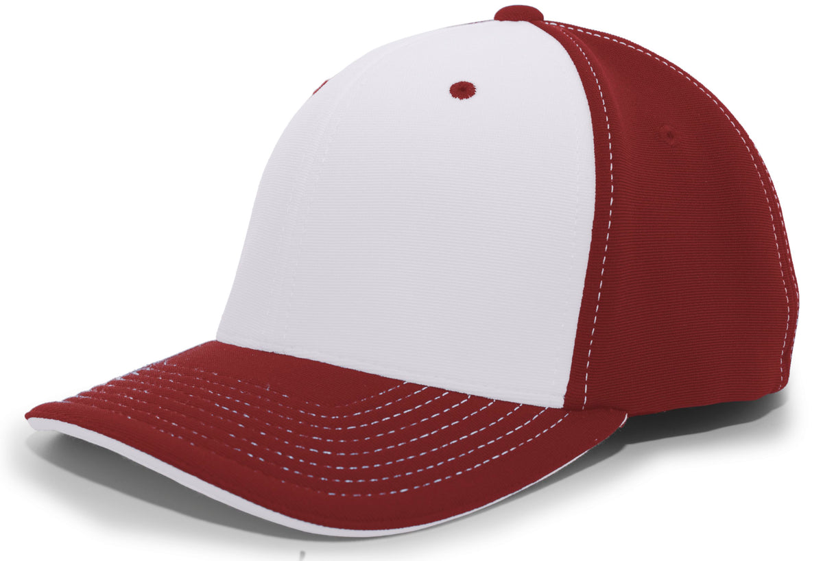 M2 Performance PacFlex Contrast Cap - Silver/Maroon/Maroon