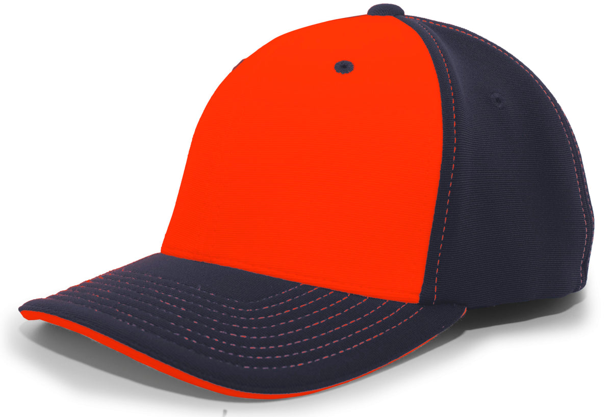 M2 Performance PacFlex Contrast Cap - Orange/Navy/Navy