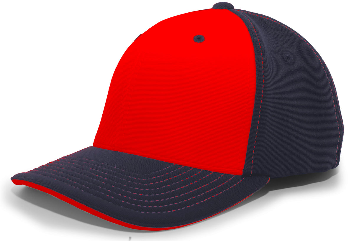 M2 Performance PacFlex Contrast Cap - Red/Navy/Navy