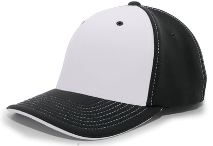 M2 Performance PacFlex Contrast Cap - Silver/Black/Black