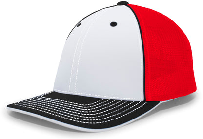 Trucker PacFlex Cap - White/Red/Black