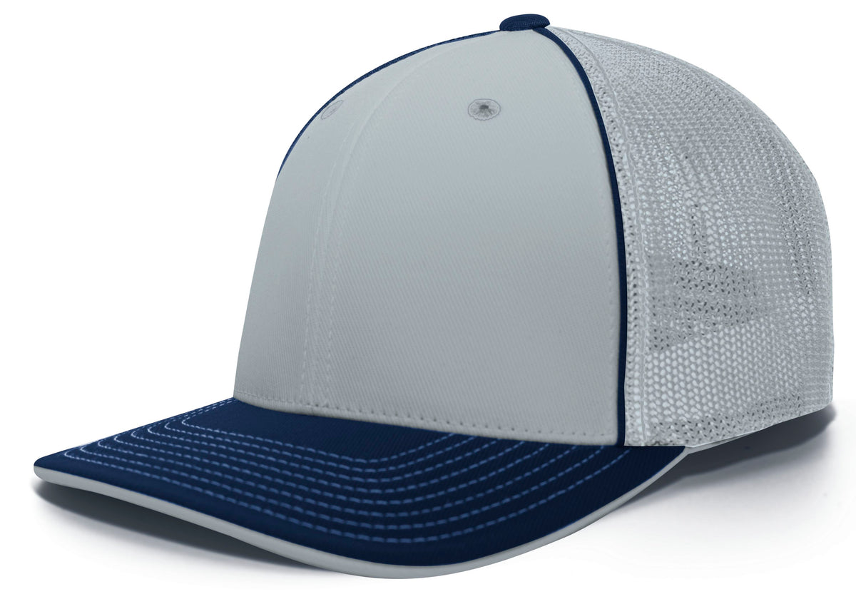 Trucker PacFlex Cap - Silver/Navy