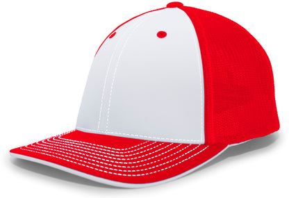 Trucker PacFlex Cap - White/Red/Red
