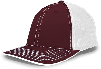 Trucker PacFlex Cap - Maroon/White